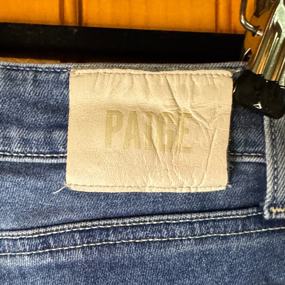 PAIGE (Anthropologie) Women's Skinny Jeans in Blue - Picture 4 of 6